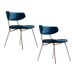 Picture of Kylie Set of 2 Velvet Dining Chairs Assorted E-living