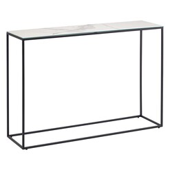 Picture of Lachapelle Marble Console Table in Black by Vida & Co.