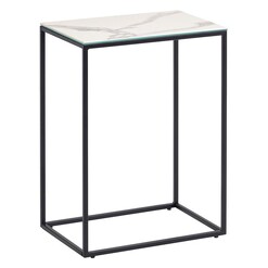 Picture of Lachapelle Marble Side Table in Black by Vida & Co.