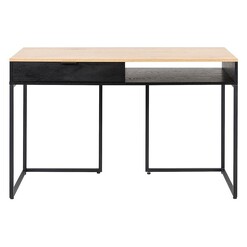 Picture of Lachica Study Desk in Black/Oak by Dover Mason
