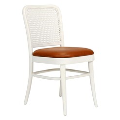 Picture of Lachlan Dining Chair in White by Abide Interiors