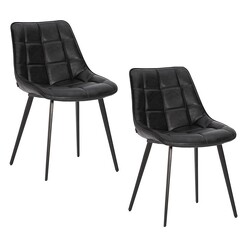Picture of Lada Set of 2 Faux Leather Dining Chairs Assorted casabona