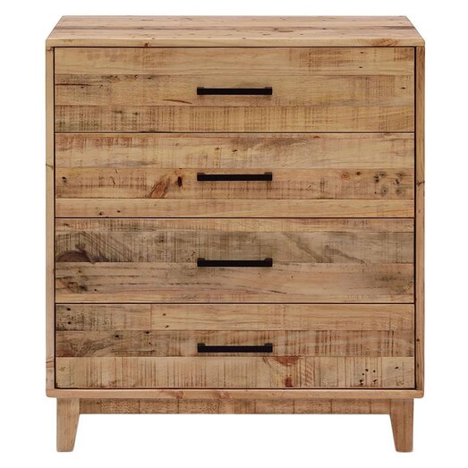 Picture of Lana Timber Chest of 4 Drawers Pine Natural Beaumont & Braddock Picture of Lana Timber Chest of 4 Drawers Pine Natural Beaumont & Braddock