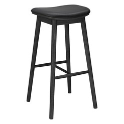 Picture of Lando Leather & Oak Bar Stool Assorted Life Interiors