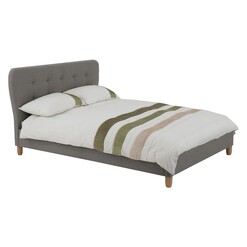 Picture of Laporte Upholstered Bed, Mid Grey Fabric Beaumont & Braddock