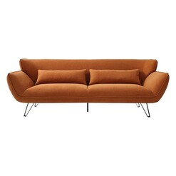 Picture of Laprise 3 Seater Sofa Polyester Brown HEQS