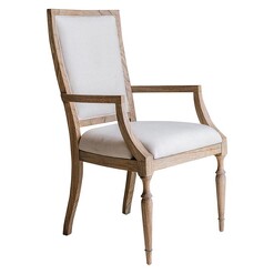 Picture of Launceston Dining Armchair Wood Natural Castle Road Interiors