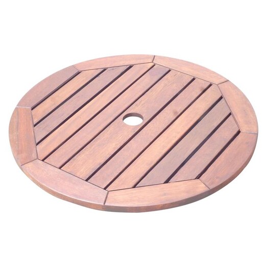 Picture of Launton Indoor/Outdoor Lazy Susan Wood Mahogany The Import Depot