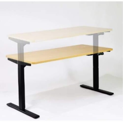 Picture of Lavery Electric Height Adjustable Office Desk - 150cm - Beech