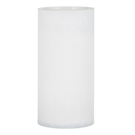 Picture of Lawrence Glass Vase in White by Amalfi