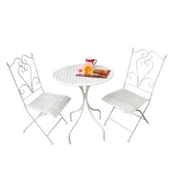 Picture of Lazio 3-Piece Patio Outdoor Dining Set Metal Assorted The Complete Garden