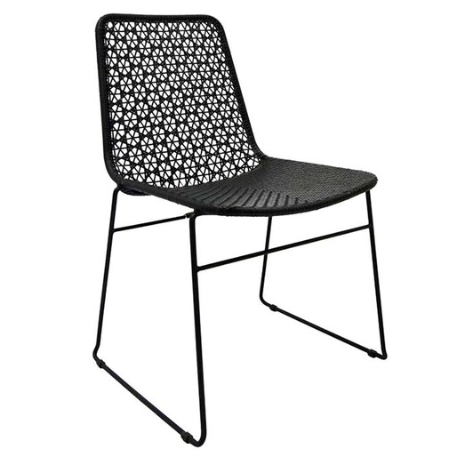 Picture of Leah Dining Chair Metal Black Satara