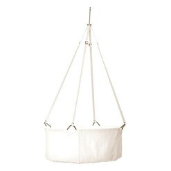 Picture of Leander Cradle and Mattress, White Cotton