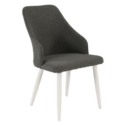 Picture of Leandra Outdoor Dining Chair, Set of 2 Aluminium Grey/White Living by Design