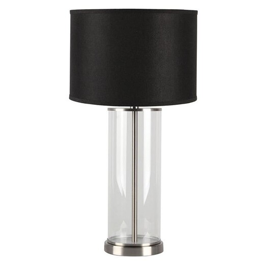 Picture of Left Bank Table Lamp with Nickel Base in Black by CAFE Lighting & Living