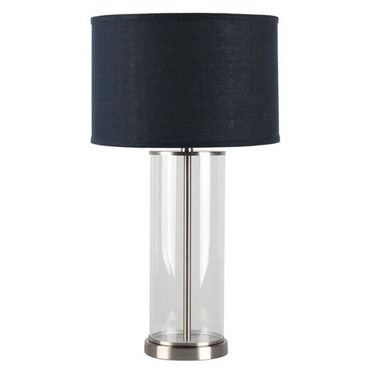 Picture of Left Bank Table Lamp with Nickel Base in Blue by CAFE Lighting & Living