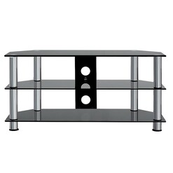 Picture of Lein Entertainment Unit Glass Black Resort Living