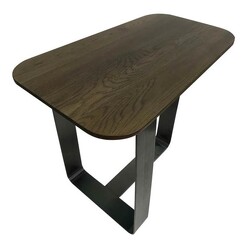 Picture of Leon Side Table Wood Dark Grey/Tobacco Satara