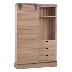 Picture of Leslie Wooden Cupboard Mahogany Bleached Wood Mise En Scene