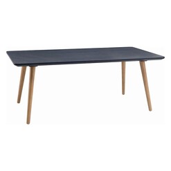Picture of Lester Rectangular Coffee Table, Marine Blue Wood Iniko