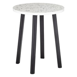 Picture of Letta Terrazzo Side Table MDF Dark Blue/Black Emporium