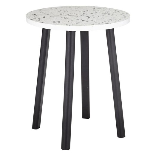 Picture of Letta Terrazzo Side Table MDF Dark Blue/Black Emporium