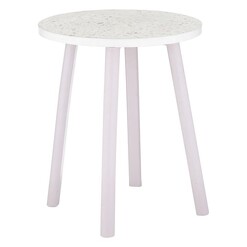 Picture of Letta Terrazzo Side Table MDF Pink/White Emporium