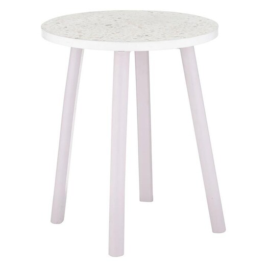 Picture of Letta Terrazzo Side Table MDF Pink/White Emporium