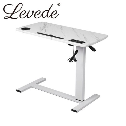 Picture of Levede Standing Desk Height Adjustable Sit Stand Office Computer Table Shelf USB Picture of Levede Standing Desk Height Adjustable Sit Stand Office Computer Table Shelf USB