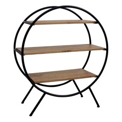 Picture of Levina Wheel Display Unit in Black by Phil Bee Interiors