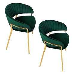 Picture of Lex Velvet Dining Armchair (Set of 2) Assorted HOMESTAR