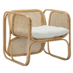 Picture of Lexie Replica Jan Bocan Rattan Lounge Armchair Assorted Eastern Warehouse