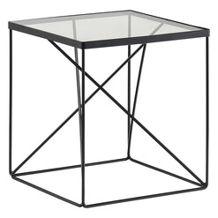 Picture of Lexie Side Table, Black Metal Life Interiors