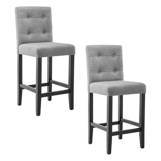 Picture of Leyta Bar Stool (Set of 2) Fabric Grey Resort Living Picture of Leyta Bar Stool (Set of 2) Fabric Grey Resort Living
