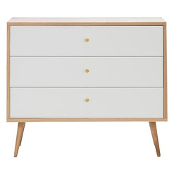 Picture of Liena Chest of Drawers MDF Oak/White Eastern Warehouse