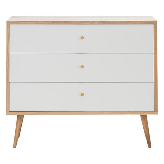 Picture of Liena Chest of Drawers MDF Oak/White Eastern Warehouse