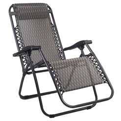 Picture of Liev Outdoor Recliner, Grey Metal Frisse Outdoors