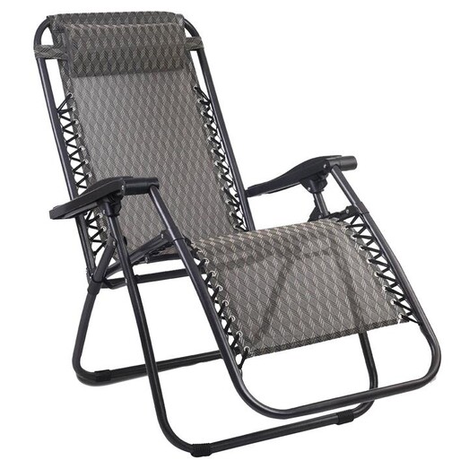 Picture of Liev Outdoor Recliner, Grey Metal Frisse Outdoors