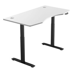 Picture of Lifespan Fitness Automatic Sit/Stand ErgoDesk Metal Black/White