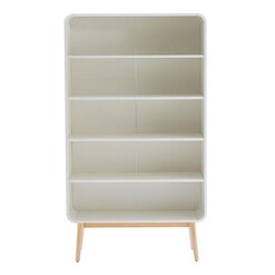 Picture of Lilibeth 5-Shelf Timber Display Cabinet in Brown by E-living