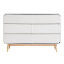 Picture of Lilibeth Wooden Chest of 6 Drawers in Brown by E-living