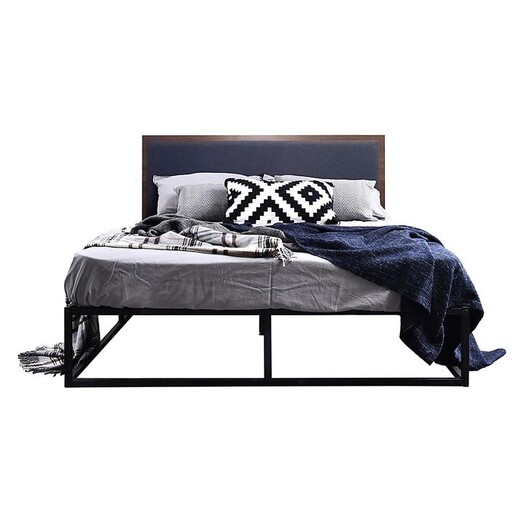 Picture of Limerick Queen Bed Fabric Walnut/Black Emma's Design Picture of Limerick Queen Bed Fabric Walnut/Black Emma's Design