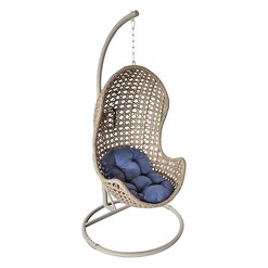 Picture of Lindsey Hanging Chair Wicker Beige Living by Design
