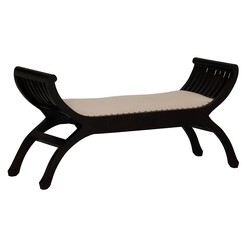 Picture of Lingon Timber Bench, Chocolate Mahogany Kayu Estate