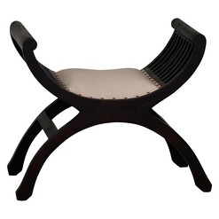 Picture of Lingon Timber Stool, Chocolate Mahogany Kayu Estate