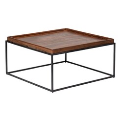 Picture of Lino Square Coffee Table Metal Natural/Black Artisan Homewares