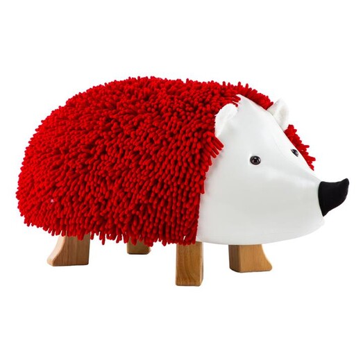Picture of Lira Hedgehog Kids' Ottoman Fabric Red E-living