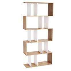Picture of Lisa Bookshelf MDF Oak/White HelloFurniture