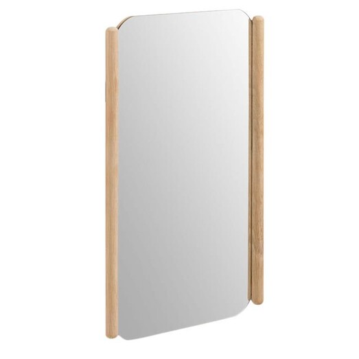 Picture of Livia Natural Oak Timber Mirror Brown Vida & Co.