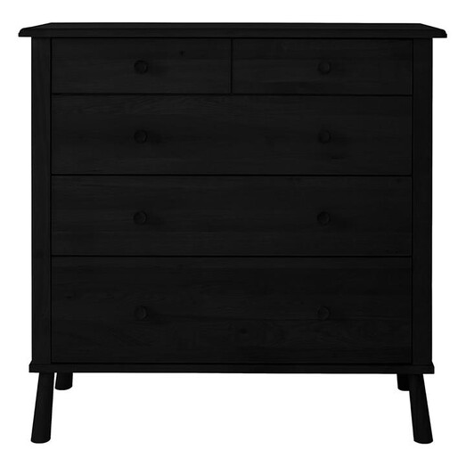 Picture of Liya Chest of 5 Drawers, Black Wood Castle Road Interiors Picture of Liya Chest of 5 Drawers, Black Wood Castle Road Interiors